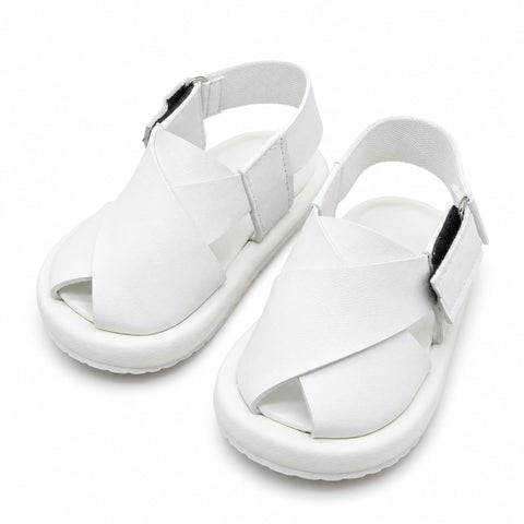 Peshawari Chappal 12CM - (0-3 Months) - White