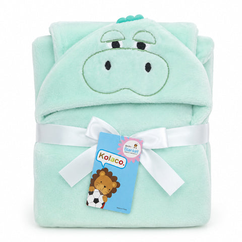 Kolaco - Hoodie Blanket - Green - Hippo