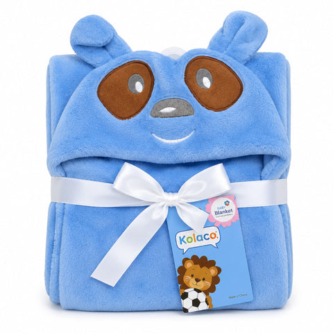 Kolaco - Hoodie Blanket - Blue & Brown - Eyes
