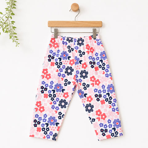 Cotton Jersey Causal Wear Trouser - Colorful - Flowers