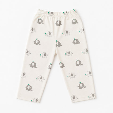 Cotton Jersey Causal Wear Trouser - White - Elephant