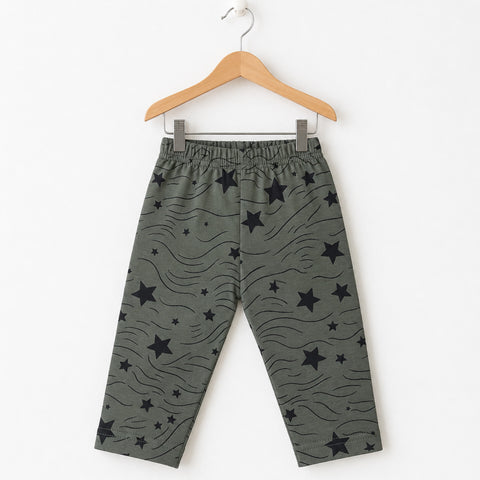 Cotton Jersey Causal Wear Trouser - Green - Star Thread