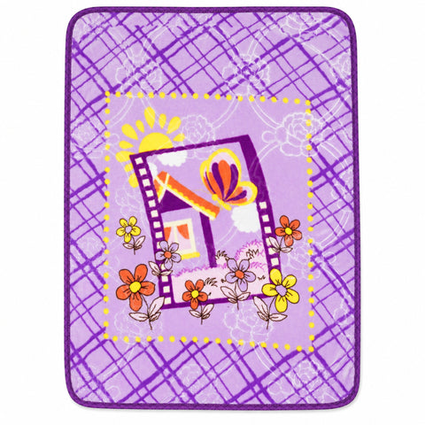 Double Ply Baby Plush Blanket - Purple - Home (42*33 Inches)