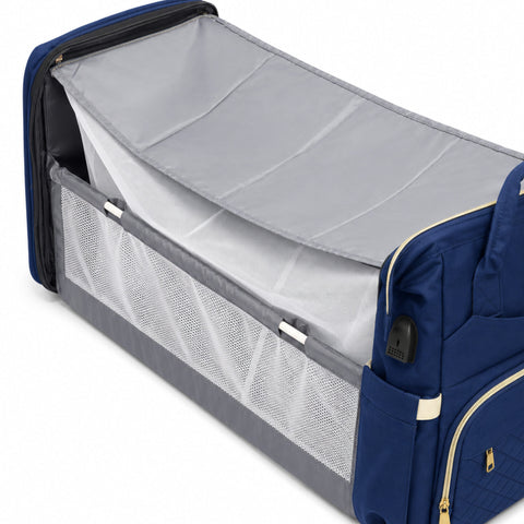 Waterproof Baby Bed & Bag - Blue - Love Queen