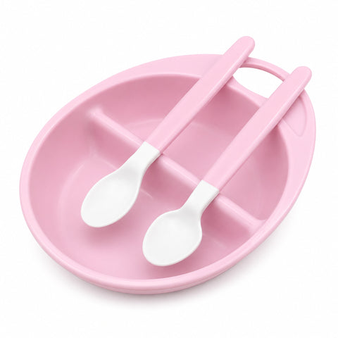 3 Pieces Infant Feeding Set - Pink