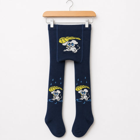 Kids Winter Leggings Blue Mouse Print | Warm Leggings for Boys | 12–18 Months | Size 68-74
