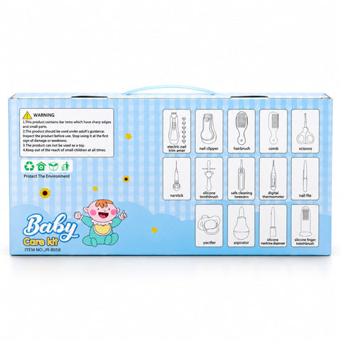 14-Piece Baby Care Kit – Essential Grooming & Hygiene Set for Newborns | JR6033