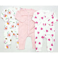 Little One - Pack of 3 Rompers - Light Pink