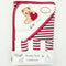 7 Pieces Bath Towel Gift Set - Red Love Bear