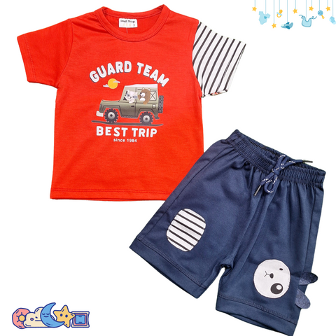 T-Shirt & Shorts - Guard Team - Red