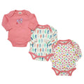 3 Pieces - Body Suits - Butterfly - Pink
