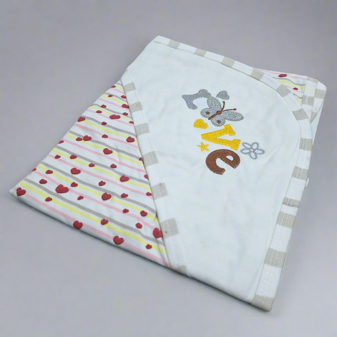 Haya's - Baby Wrapping Sheet - Love