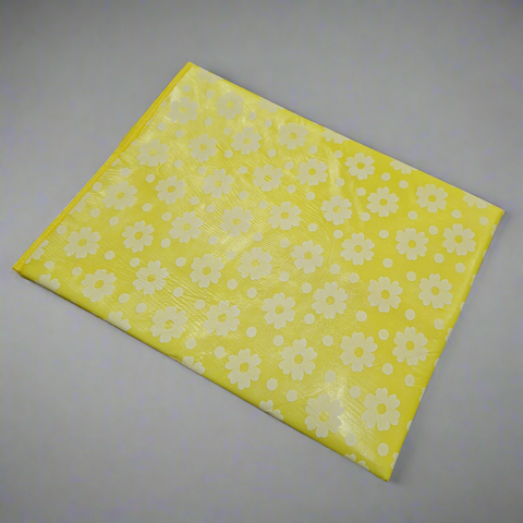 Diaper Changing Mat - Flowers - Yellow