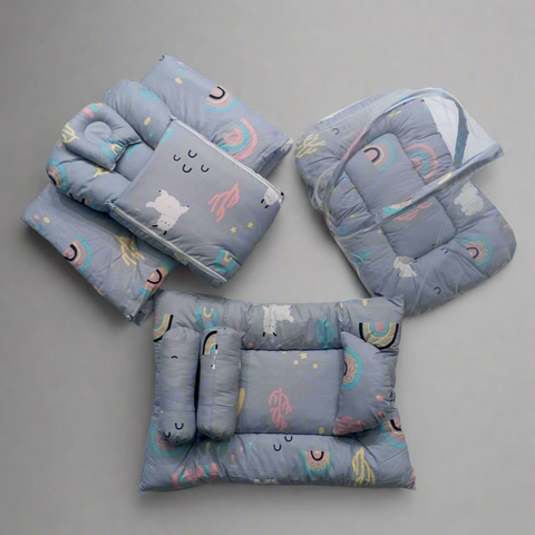 8 Pieces Bedding Set - Vol 03-25 - Grey - Sheep
