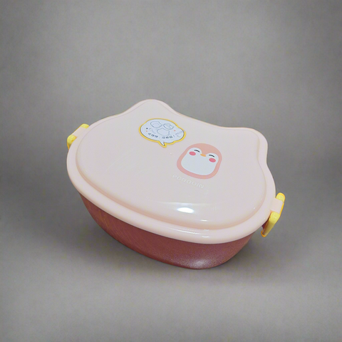 Lunch Box - Penguin - Peach - 2528