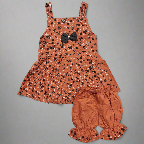New Sweet - Frock - Flowers - Brown