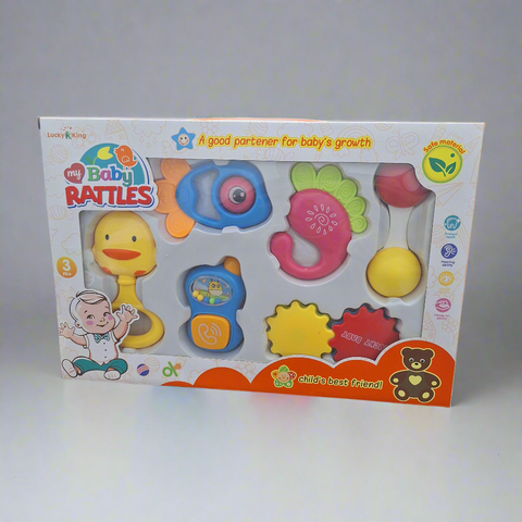 6 Pieces - My Baby - Rattle Set