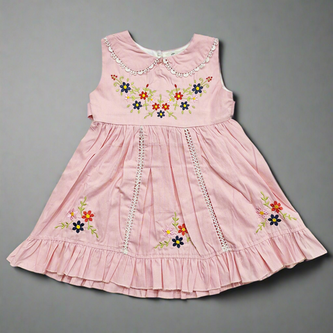Twin Sisters - Frock - Leaves & Flowers - Pink