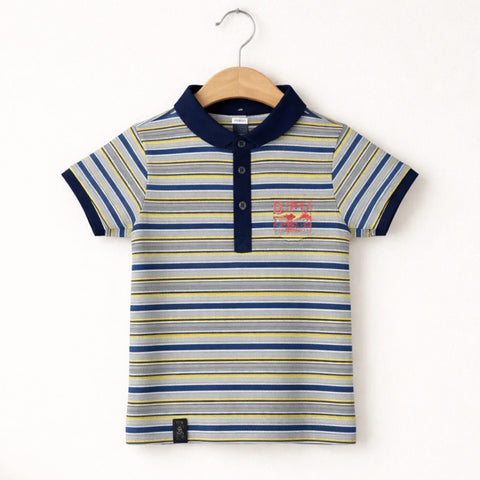 GT - Short Sleeve - T-Shirt - Purple & Yellow - Stripes