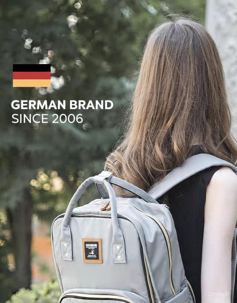 Alamom - Waterproof Diaper Backpack - Grey
