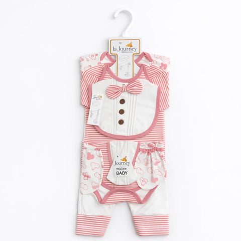 JL - Cotton Interlock - 10 Pieces - Bow Lining - Starter Set - Pink
