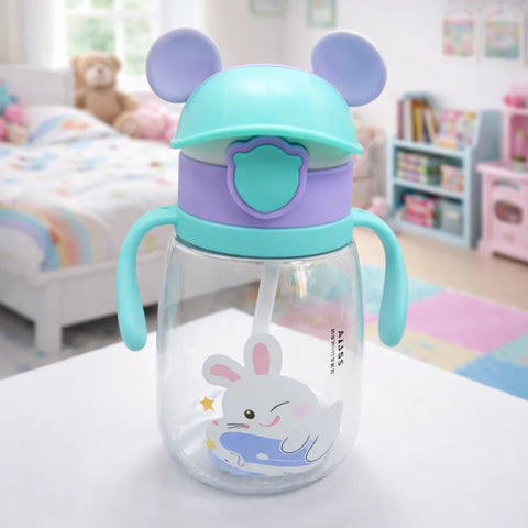 Rabbit - Straw Sippy Cup - Blue