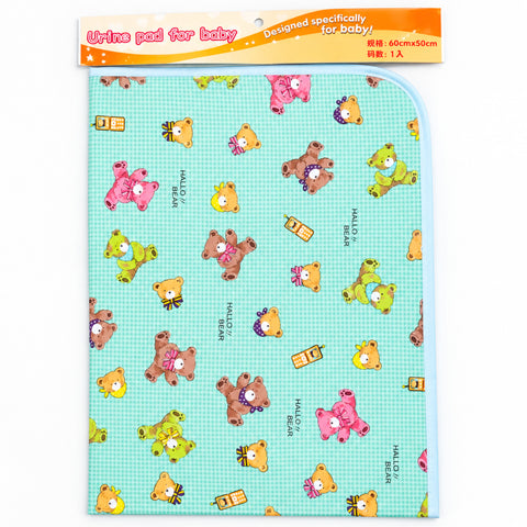 Diaper Changing Sheet - Large - Green - Bear