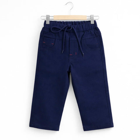Royal - Elastic Jeans - Navy - Plain - (1-5Y)