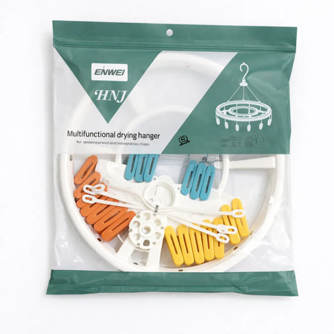 Enwei - Laundry Hangers - Multicolor - 20 Clips - Circle