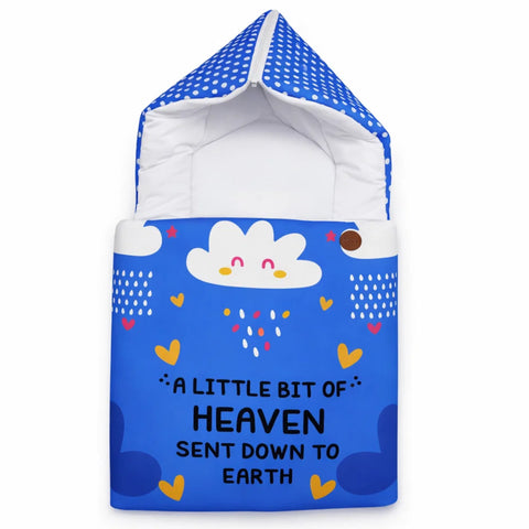 Cotton - Hooded Carry Nest - Blue - Heaven - 26