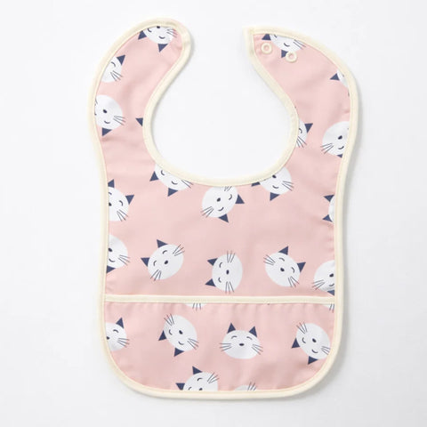 Meme - Baby Bib - Pink - Cat