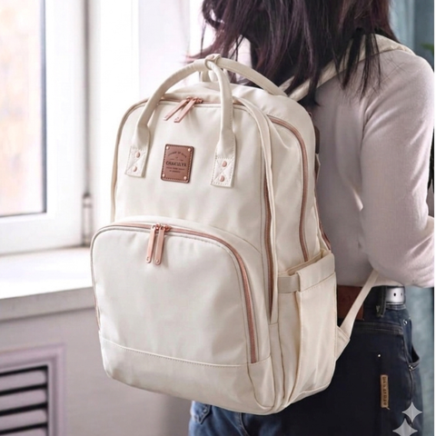 Alamom - Waterproof Diaper Backpack - Off White