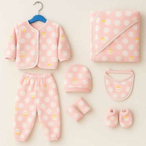 Fleece - 8 Pieces - Starter Set - Pink - Penguin
