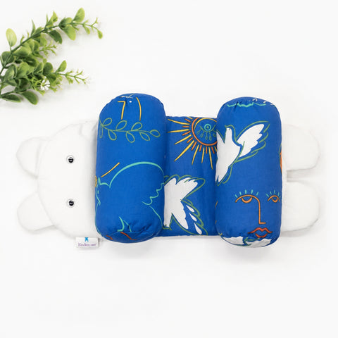 Head Shaping Pillow for Round Head - Blue - Sun