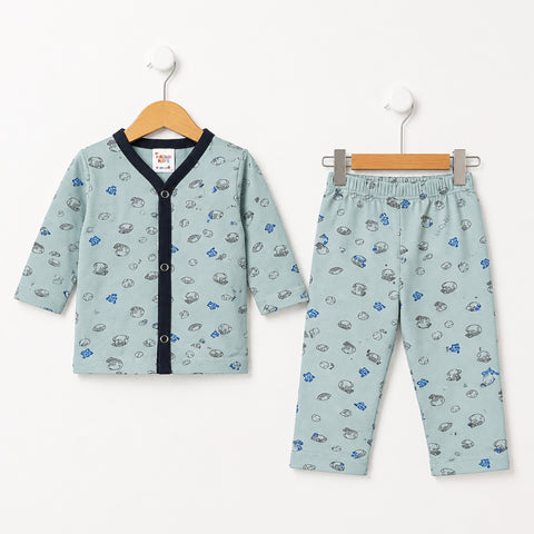 TBS - Cotton Jersey - Night Suit - Grey - Sports - 26