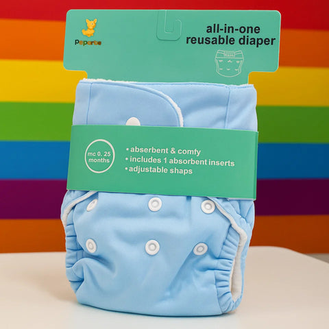 Reuseable Diaper - Light Blue