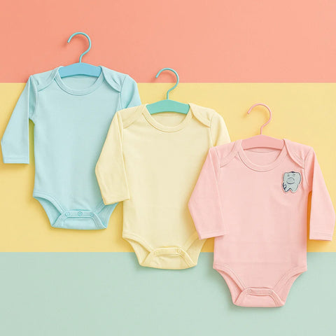 TBS - Pack of 3 - Plain Bodysuits - Colors
