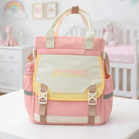 QISEMAO - Waterproof Diaper Backpack - Pink