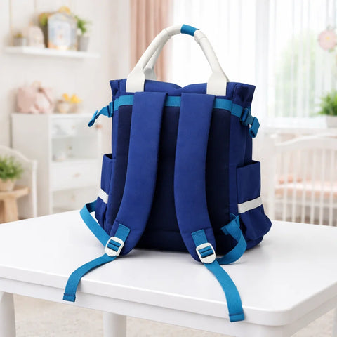 QISEMAO - Waterproof Diaper Backpack - Navy