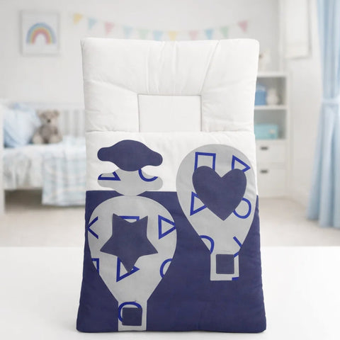 Cotton - Carry Nest - Bluish Grey - Balloons - 26