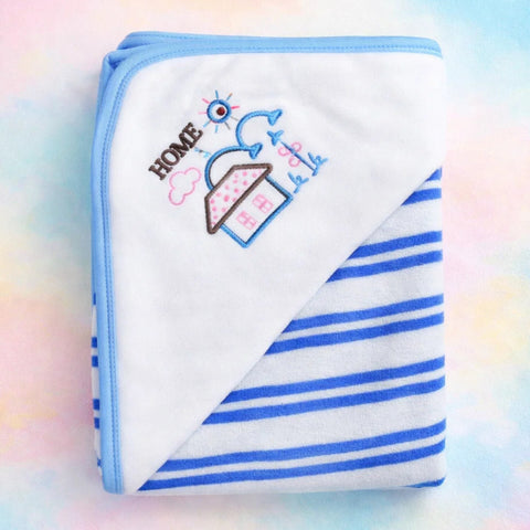 B&B - Bath Towel - Blue - Stripes