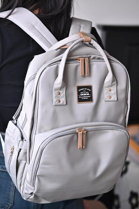 Alamom - Waterproof Diaper Backpack - Grey