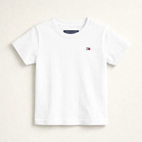 TH - Short Sleeve - Round Neck - T-Shirt - White
