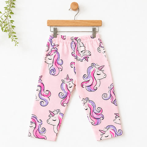 Terry Baby Trouser – Pink Unicorn | Winter Trouser 3 Months–6 Years