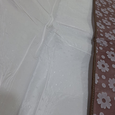 Diaper Changing Mat - Flowers - Brown
