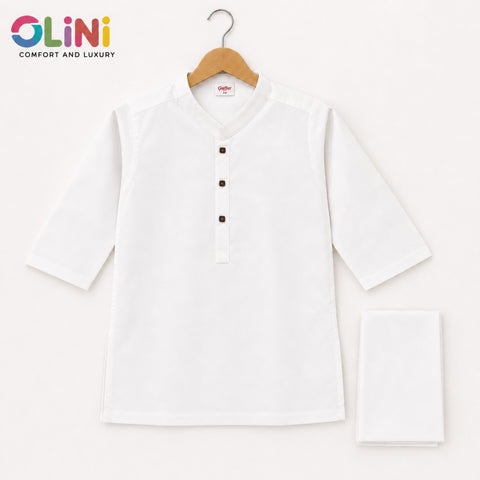 OLINI - All Season - Wash N Wear - Kurta Shalwar - Off White - YAM