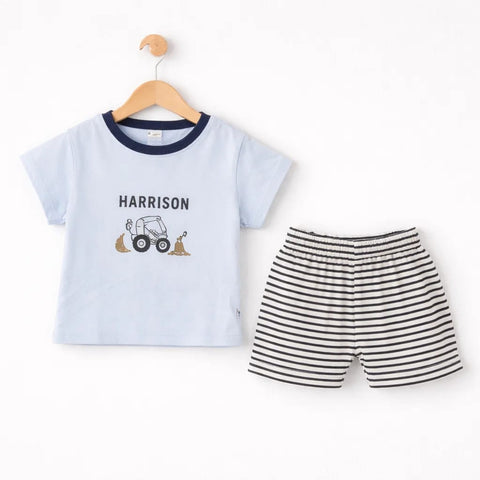 Sarah Aly - T-Shirt & Short - Blue - Harrison - China