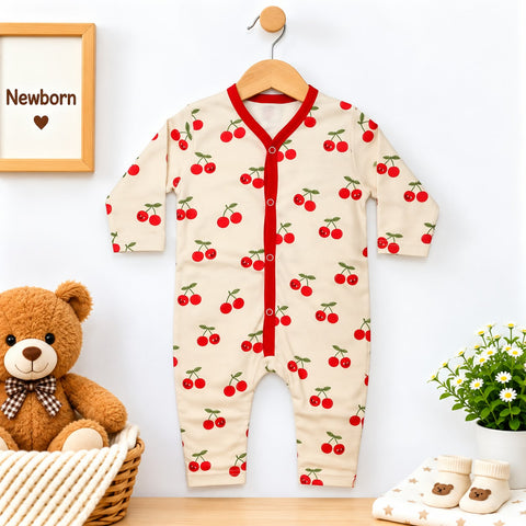 Cotton Jersey Baby Romper – Skin Cherry | Soft & Comfortable | 0–24 Months
