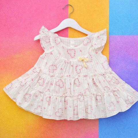 Toowan - Frock - Green - Bow Hearts - China