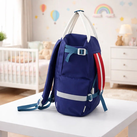 QISEMAO - Waterproof Diaper Backpack - Navy